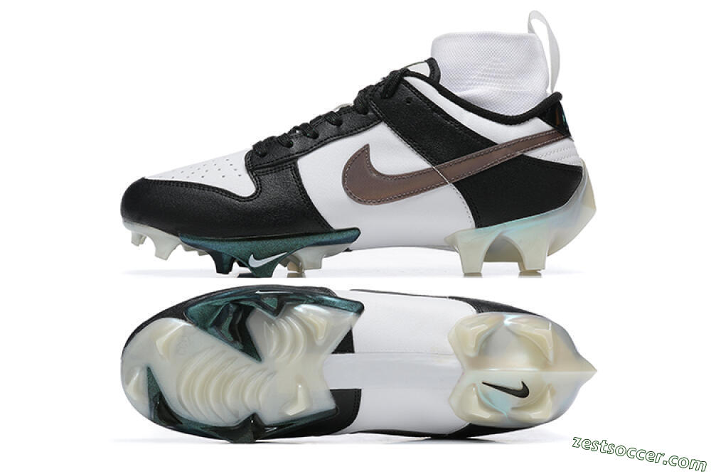 Nike Mercurial Vapor Ede Dunk Panda FG High-Tops Soccer Cleats - White/Black/Brown 1