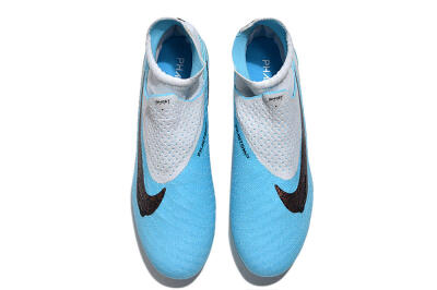 Nike Phantom GX Elite DF FG High-Tops Soccer Cleats - Blue/White/Black