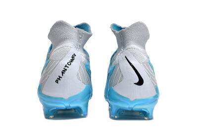 Nike Phantom GX Elite DF FG High-Tops Soccer Cleats - Blue/White/Black