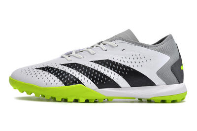 Adidas Predator Accuracy.3 TF Low-Tops Soccer Shoes - White/Black/Green/Grey