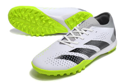 Adidas Predator Accuracy.3 TF Low-Tops Soccer Shoes - White/Black/Green/Grey