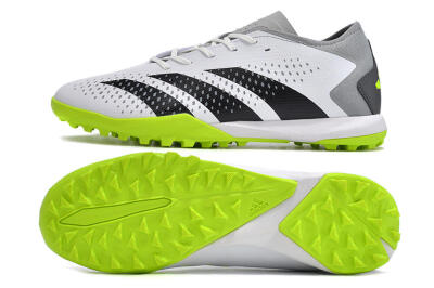 Adidas Predator Accuracy.3 TF Low-Tops Soccer Shoes - White/Black/Green/Grey