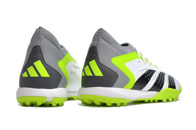 Adidas Predator Accuracy.3 TF High-Tops Soccer Shoes - White/Black/Green/Grey
