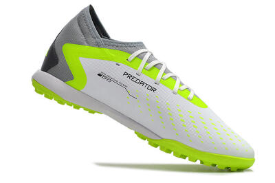 Adidas Predator Accuracy.3 TF High-Tops Soccer Shoes - White/Black/Green/Grey