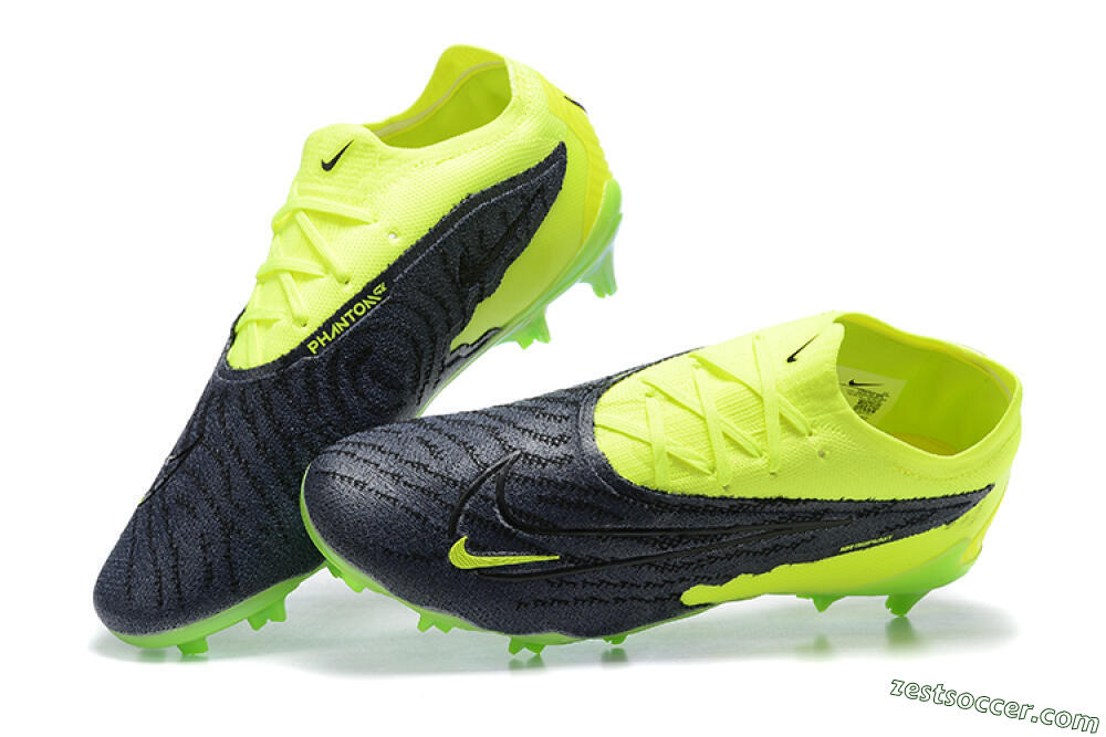 Nike Phantom GX Elite FG Low-Tops Soccer Cleats - Green/Black 5
