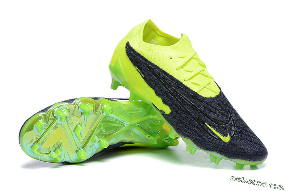 Nike Phantom GX Elite FG Low-Tops Soccer Cleats - Green/Black 4