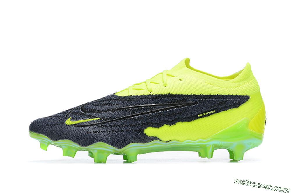 Nike Phantom GX Elite FG Low-Tops Soccer Cleats - Green/Black 2