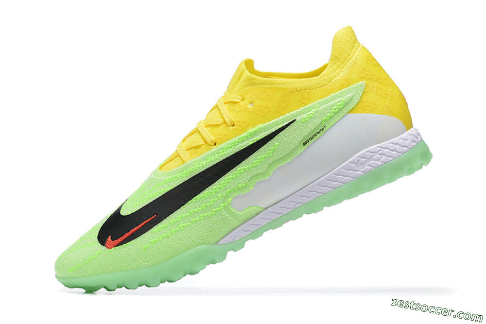 Nike Phantom GX Elite TF Low-Tops Soccer Shoes - Green/Black/White/Yellow 7