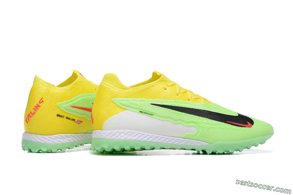 Nike Phantom GX Elite TF Low-Tops Soccer Shoes - Green/Black/White/Yellow 8