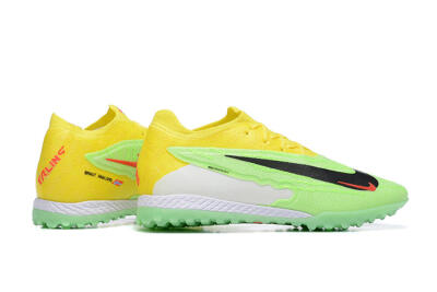 Nike Phantom GX Elite TF Low-Tops Soccer Shoes - Green/Black/White/Yellow