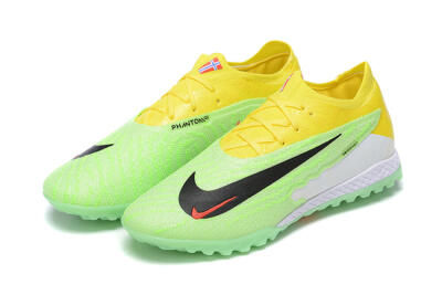 Nike Phantom GX Elite TF Low-Tops Soccer Shoes - Green/Black/White/Yellow