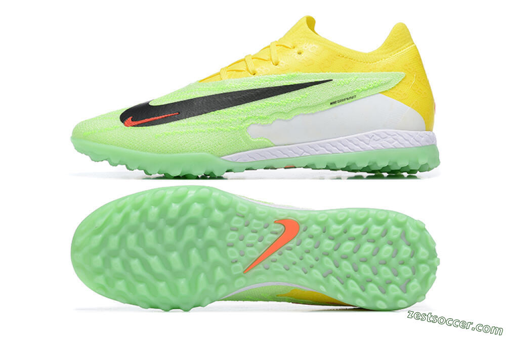 Nike Phantom GX Elite TF Low-Tops Soccer Shoes - Green/Black/White/Yellow 1