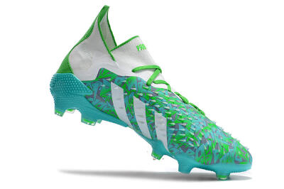 Adidas Predator Freak.1 FG High-Tops Soccer Cleats - Blue/White/Grey