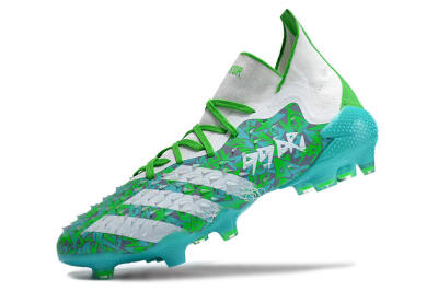 Adidas Predator Freak.1 FG High-Tops Soccer Cleats - Blue/White/Grey