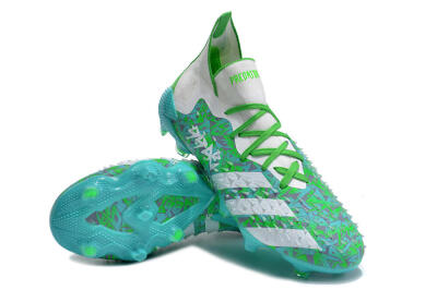 Adidas Predator Freak.1 FG High-Tops Soccer Cleats - Blue/White/Grey