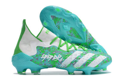 Adidas Predator Freak.1 FG High-Tops Soccer Cleats - Blue/White/Grey