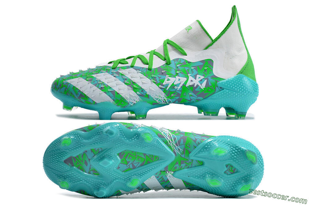 Adidas Predator Freak.1 FG High-Tops Soccer Cleats - Blue/White/Grey 1
