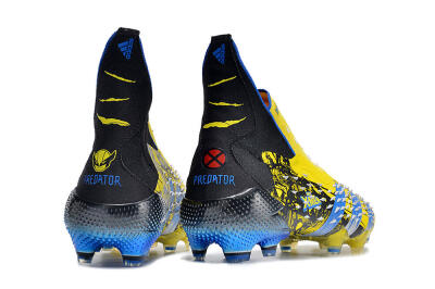Adidas Predator Freak+ FG High-Tops Soccer Cleats - Yellow/Blue/Black
