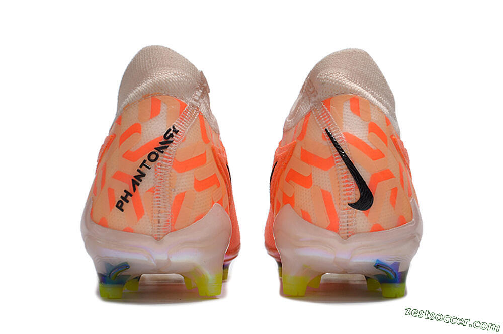 Nike Phantom GX Elite FG Low-Tops Soccer Cleats - Orange/Black/Purple 5