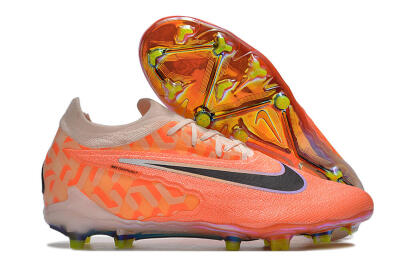 Nike Phantom GX Elite FG Low-Tops Soccer Cleats - Orange/Black/Purple
