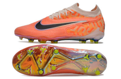 Nike Phantom GX Elite FG Low-Tops Soccer Cleats - Orange/Black/Purple