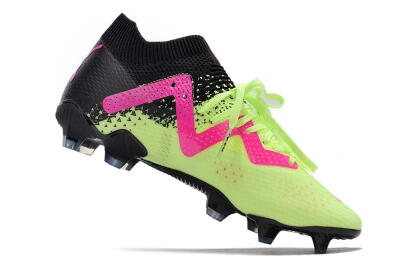 Puma Future Ultimate FG Low-Tops Soccer Cleats - Green/Pink/Black