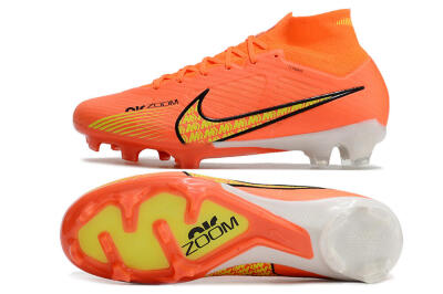 Nike Air Zoom Mercurial Superfly 9 Elite FG High-Tops Soccer Cleats - Orange/Yellow