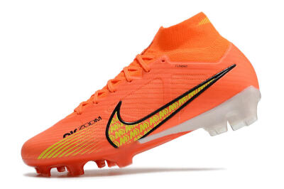 Nike Air Zoom Mercurial Superfly 9 Elite FG High-Tops Soccer Cleats - Orange/Yellow