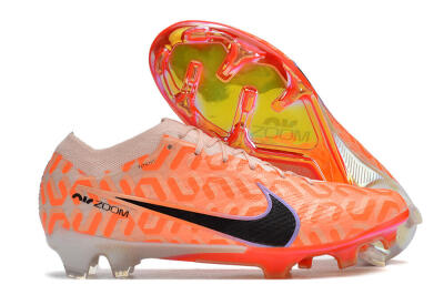 Nike Air Zoom Mercurial Vapor 15 Elite FG Low-Tops Soccer Cleats - Orange/Black/Purple