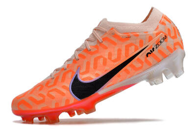 Nike Air Zoom Mercurial Vapor 15 Elite FG Low-Tops Soccer Cleats - Orange/Black/Purple