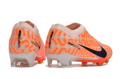 Nike Air Zoom Mercurial Vapor 15 Elite FG Low-Tops Soccer Cleats - Orange/Black/Purple