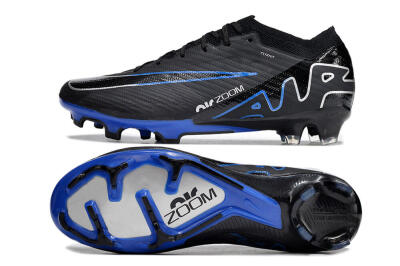 Nike Air Zoom Vapor 15 Elite SE FG Low-Tops Soccer Cleats - Black/Blue/White