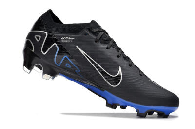 Nike Air Zoom Vapor 15 Elite SE FG Low-Tops Soccer Cleats - Black/Blue/White