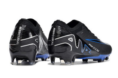 Nike Air Zoom Vapor 15 Elite SE FG Low-Tops Soccer Cleats - Black/Blue/White