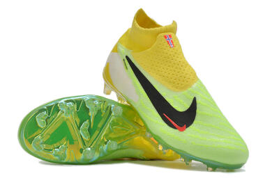 Nike Phantom GX Elite DF FG High-Tops Soccer Cleats - Yellow/Green/Black/Red