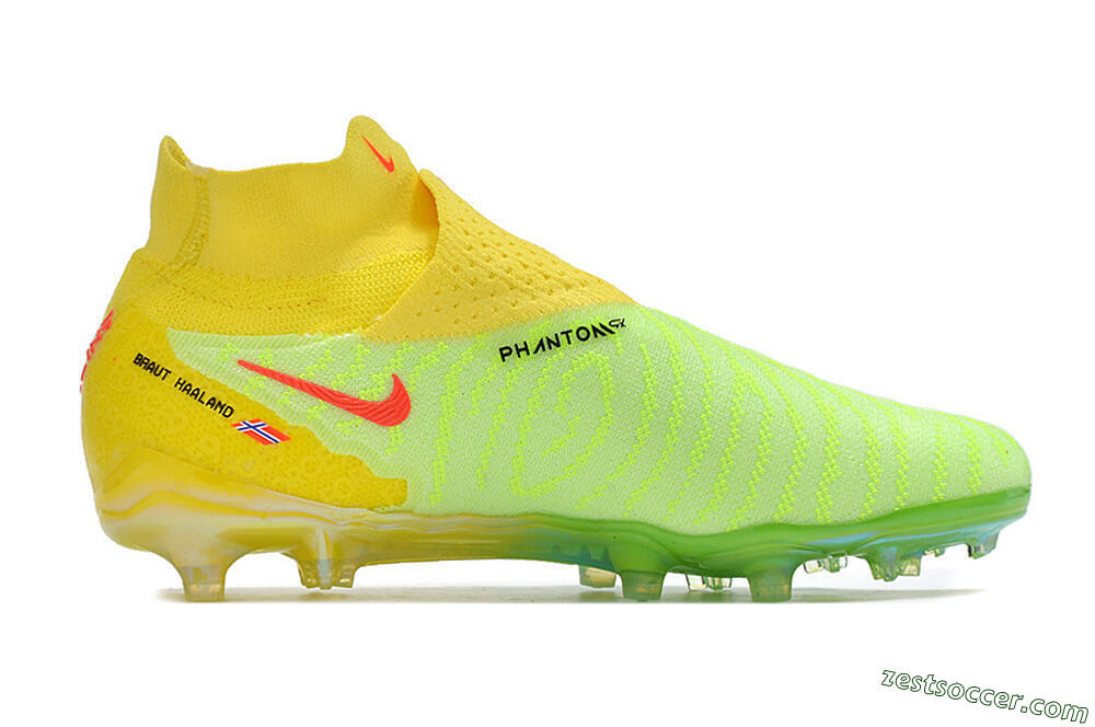 Nike Phantom GX Elite DF FG High-Tops Soccer Cleats - Yellow/Green/Black/Red 7