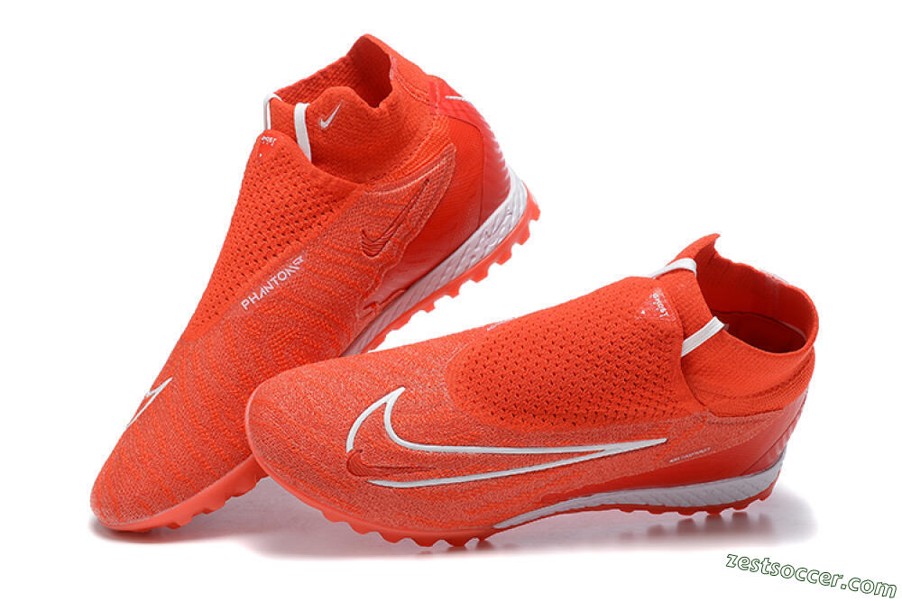 Nike Phantom GX Elite DF TF High-Tops Soccer Shoes - Red/White 5