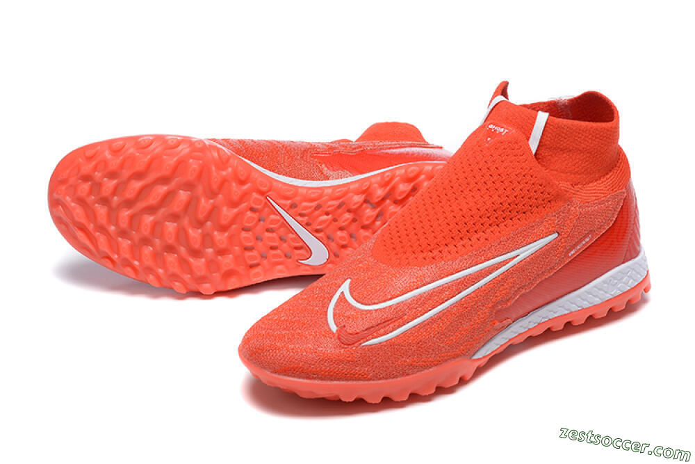 Nike Phantom GX Elite DF TF High-Tops Soccer Shoes - Red/White 3