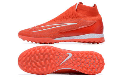 Nike Phantom GX Elite DF TF High-Tops Soccer Shoes - Red/White