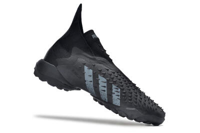 Adidas Predator Freak+ TF High-Tops Soccer Shoes - Black/Silver