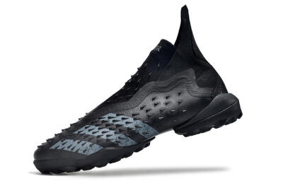 Adidas Predator Freak+ TF High-Tops Soccer Shoes - Black/Silver