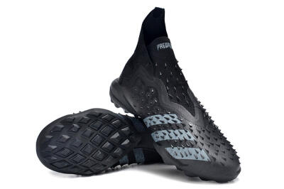 Adidas Predator Freak+ TF High-Tops Soccer Shoes - Black/Silver