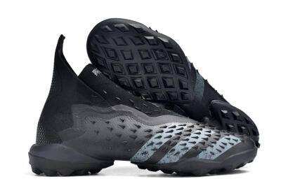 Adidas Predator Freak+ TF High-Tops Soccer Shoes - Black/Silver