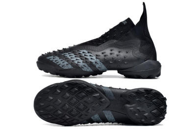 Adidas Predator Freak+ TF High-Tops Soccer Shoes - Black/Silver