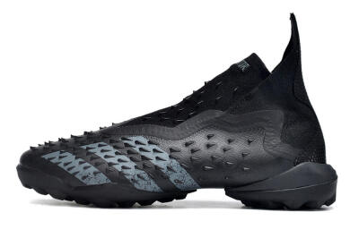 Adidas Predator Freak+ TF High-Tops Soccer Shoes - Black/Silver
