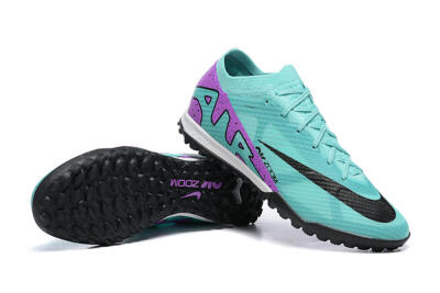 Nike Air Zoom Mercurial Vapor 15 Elite TF Low-Tops Soccer Shoes - Blue/Black/Purple