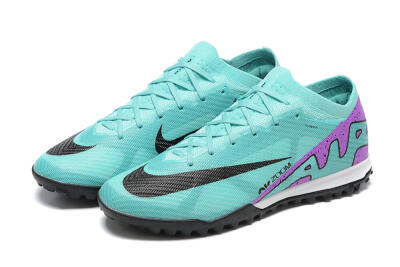 Nike Air Zoom Mercurial Vapor 15 Elite TF Low-Tops Soccer Shoes - Blue/Black/Purple