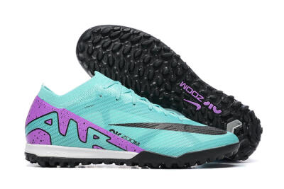 Nike Air Zoom Mercurial Vapor 15 Elite TF Low-Tops Soccer Shoes - Blue/Black/Purple