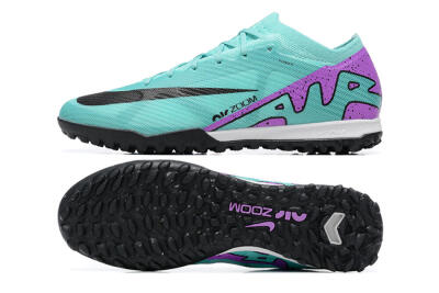 Nike Air Zoom Mercurial Vapor 15 Elite TF Low-Tops Soccer Shoes - Blue/Black/Purple