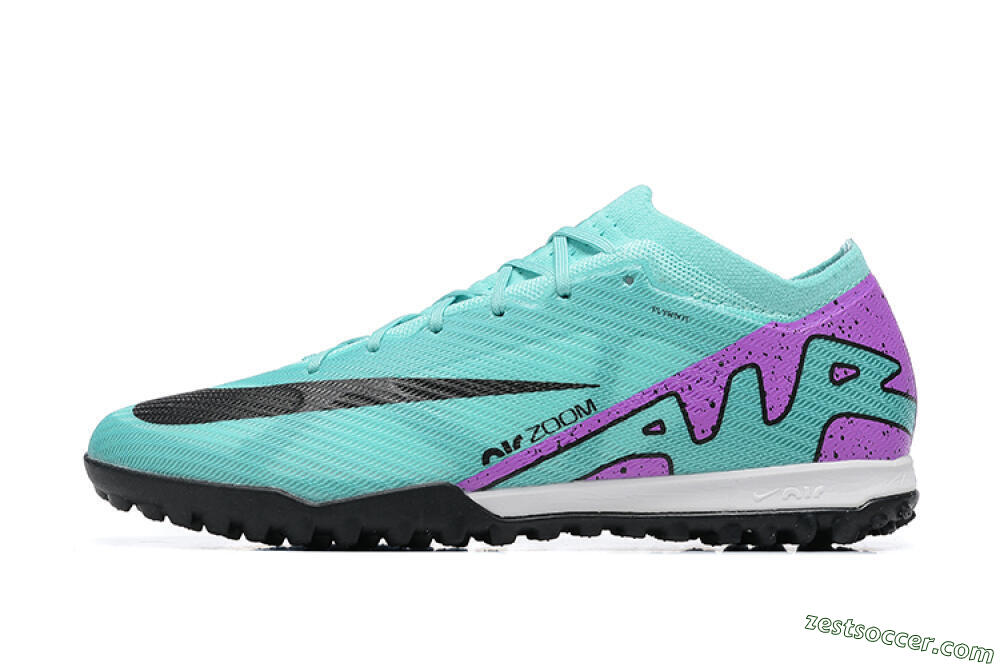 Nike Air Zoom Mercurial Vapor 15 Elite TF Low-Tops Soccer Shoes - Blue/Black/Purple 0